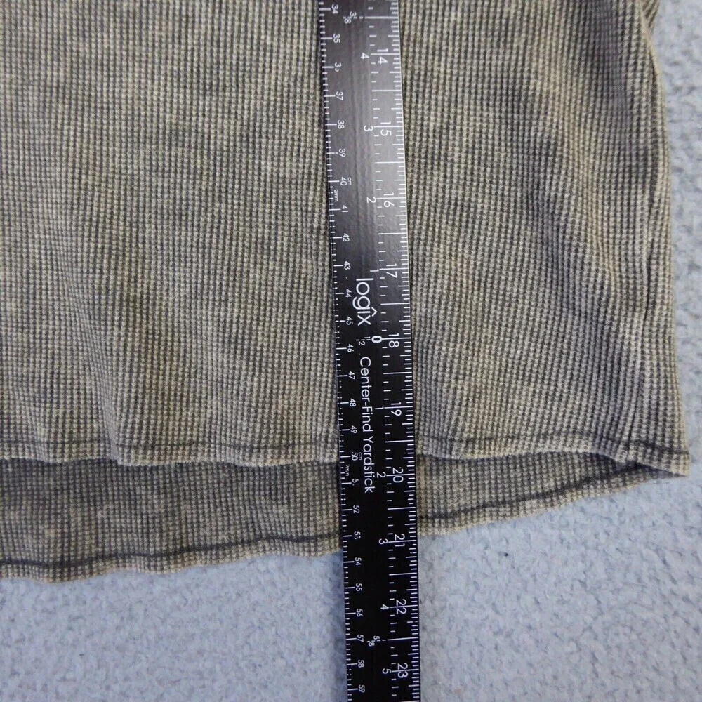 Victoria’s Secret Shirt Women’s XS Gray Oversize Cropped Pull Over Thermal